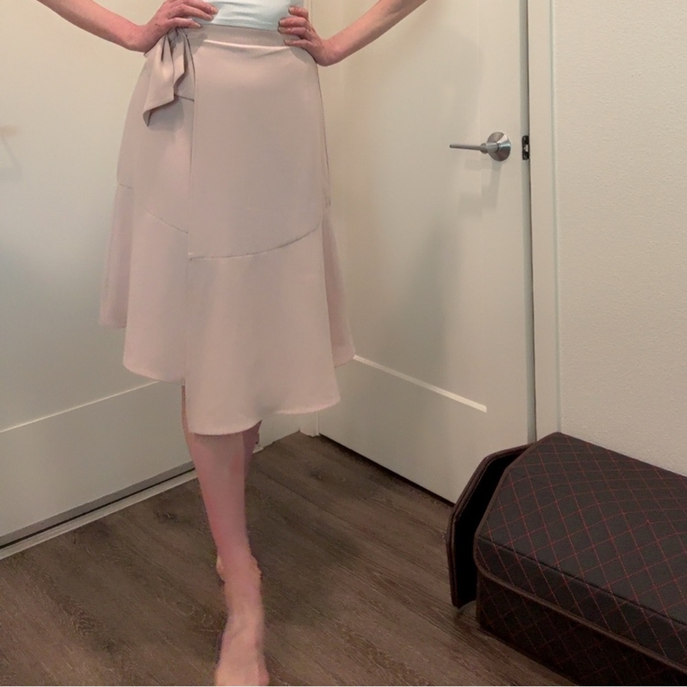 Ballet pink wrap skirt